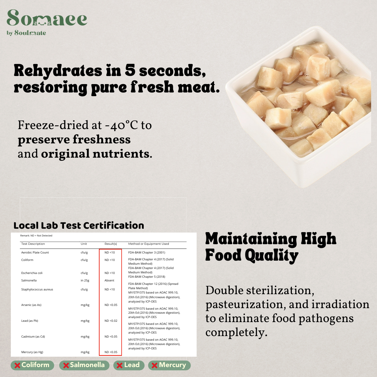 Somaee Freeze Dried Series Premium Pet Treats for Cat/Dog
