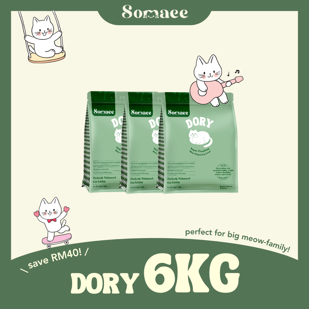 (PRE-ORDER- Ship by 10/10)Somaee DORY Super Premium Natural Slow-Baked Cat Kibble