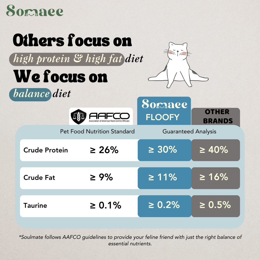 Somaee FLOOFY Super Premium Natural Slow-Baked Cat Kibble