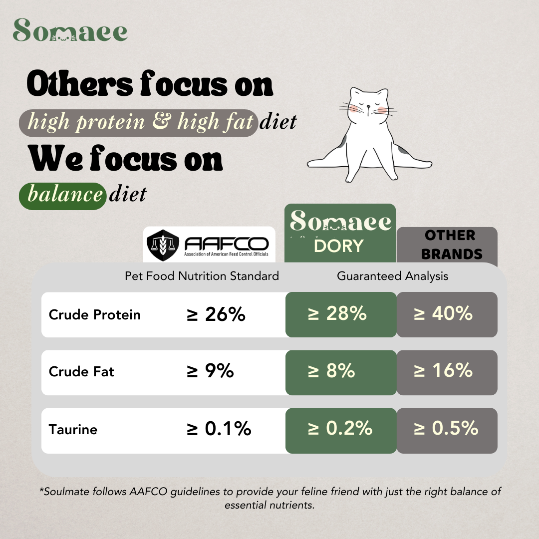 Somaee DORY Super Premium Natural Slow-Baked Cat Kibble
