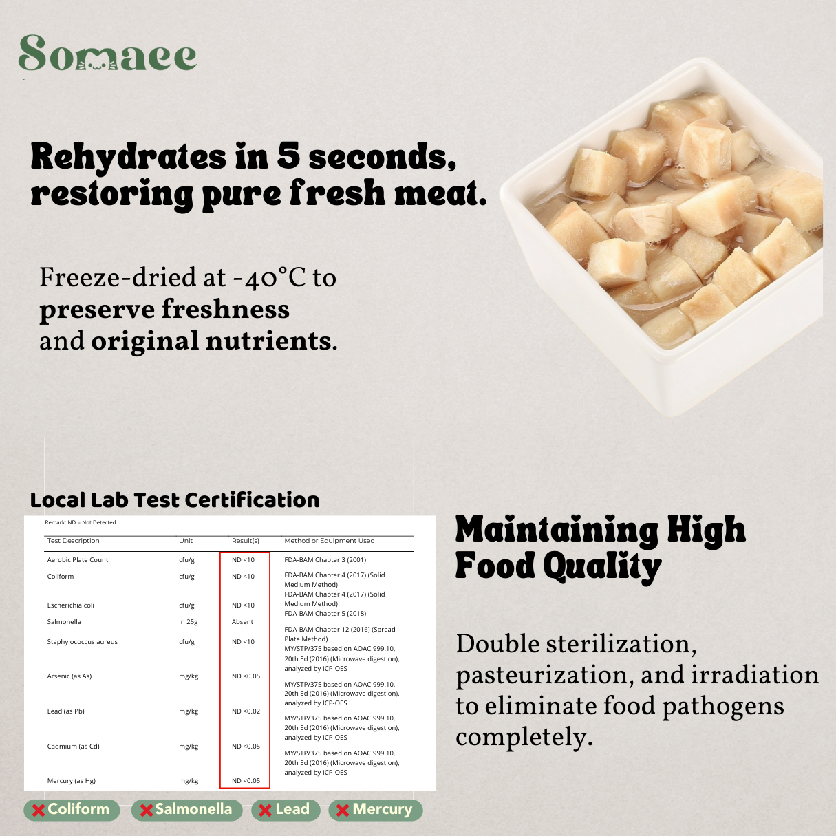 Somaee Premium Freeze Dried Pet Treats for Cat/Dog