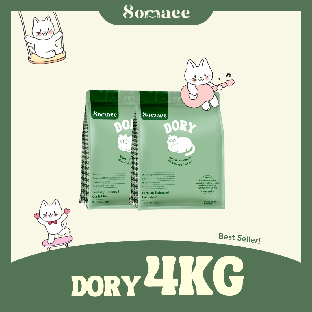 (PRE-ORDER- Ship by 10/10)Somaee DORY Super Premium Natural Slow-Baked Cat Kibble