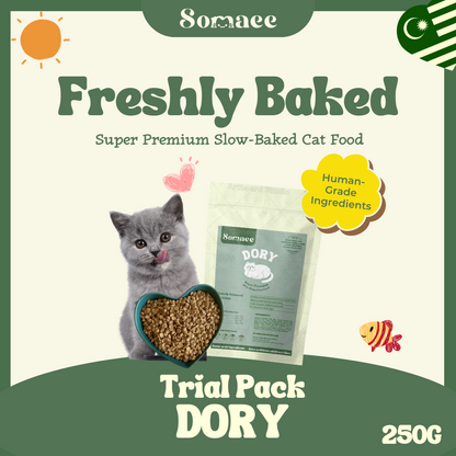 (PRE-ORDER- Ship by 10/10)Somaee DORY Super Premium Natural Slow-Baked Cat Kibble