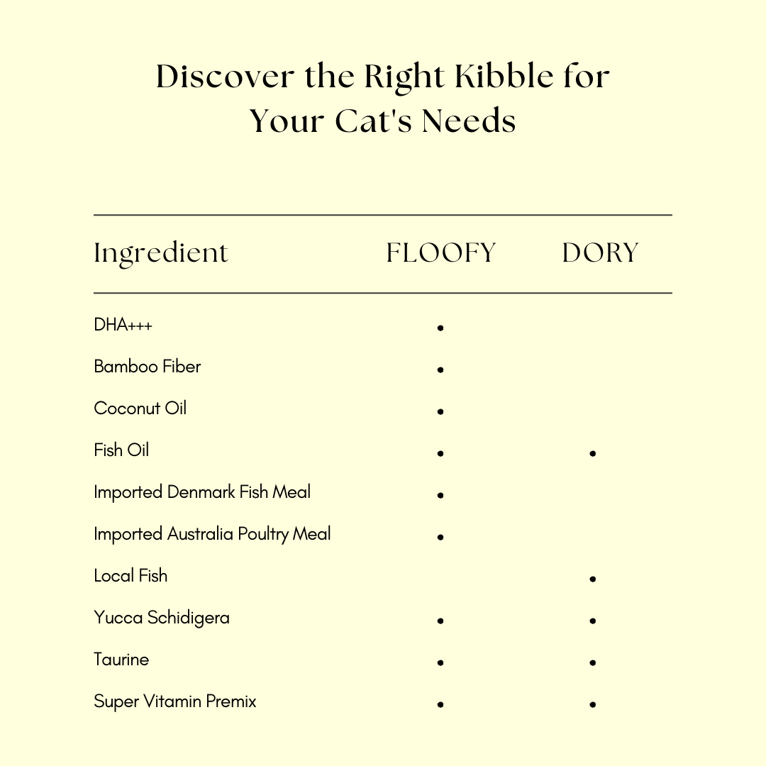 (PRE-ORDER-Ship by 10/10) [Super Combo] Somaee FLOOFY 2KG + DORY 2KG Natural Baked Cat Dry Food